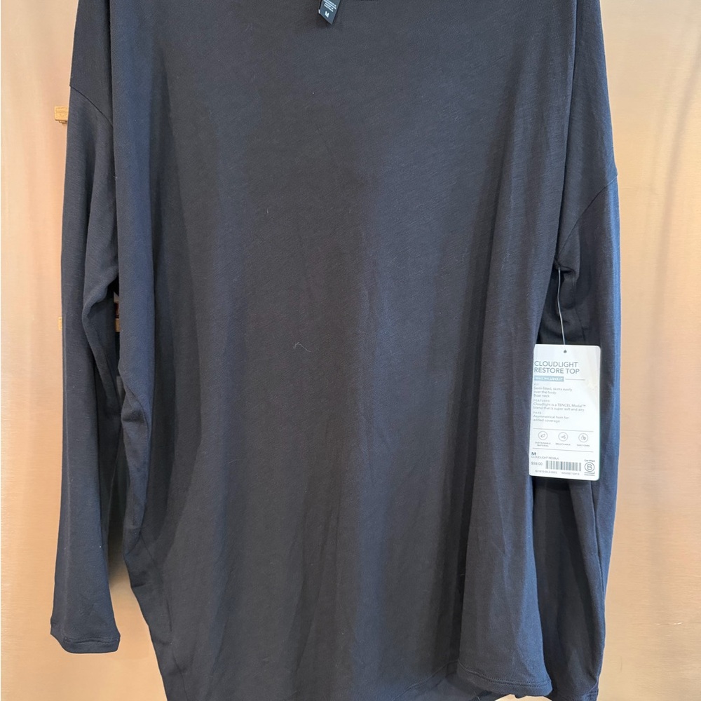 Athleta  Cloudlight Restore  Long Sleeve Shirt in Black